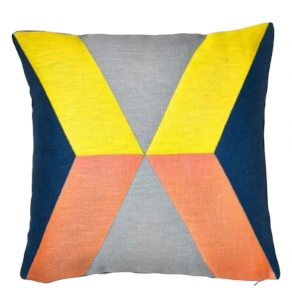 IKEA Color Block Geometric Set of 2 Pillow Covers 20x20